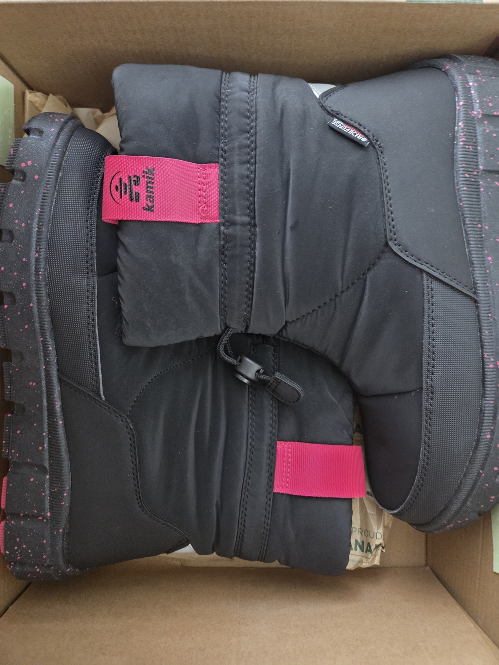 Kamik Youth Black Waterproof Boots